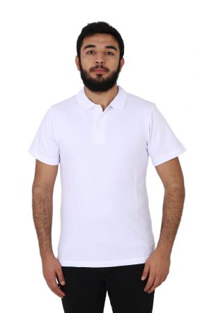 Beyaz Polo Yaka Tişört