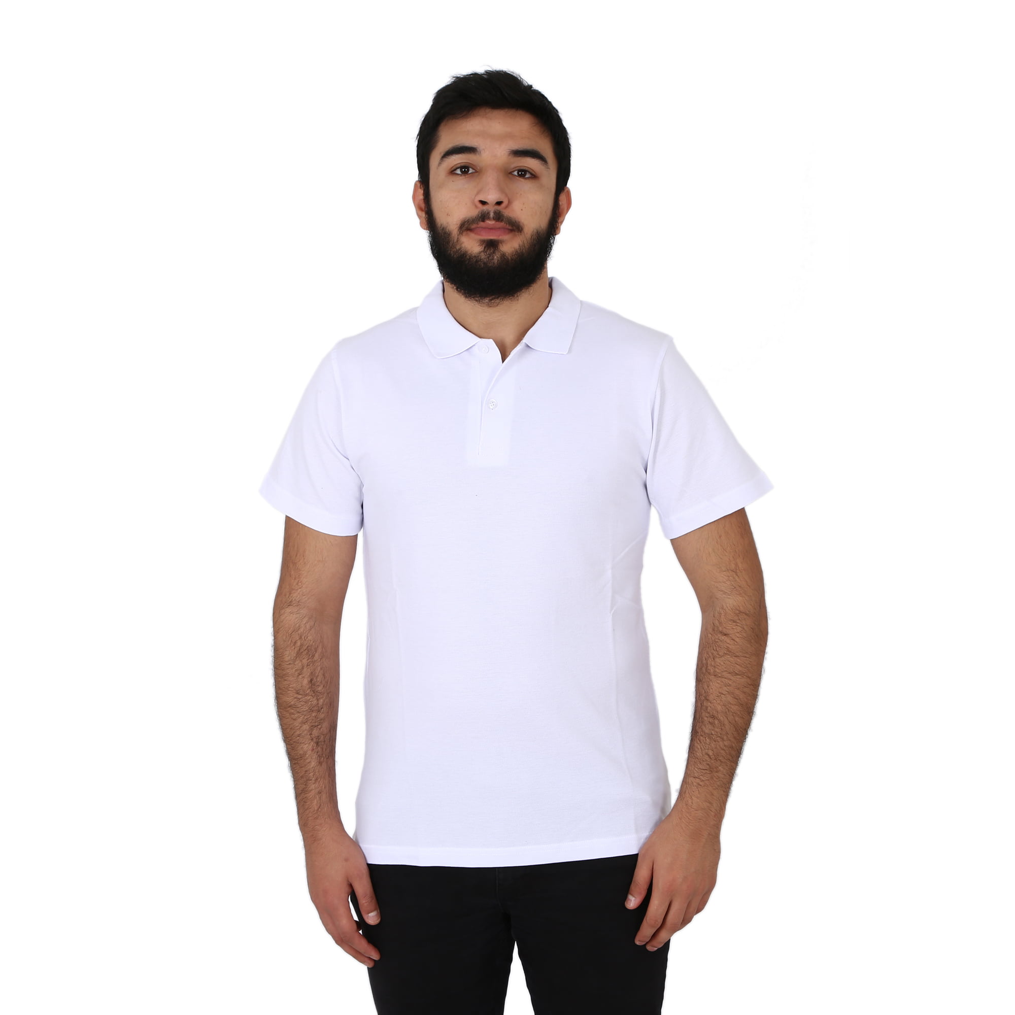 Beyaz Polo Yaka Tişört