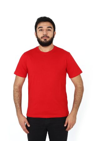 Kırmızı Bisiklet Yaka Tişört
