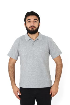 Gri Polo Yaka Tişört