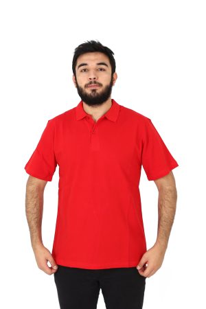 Kırmızı Polo Yaka Tişört